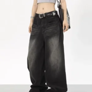 kf-Sb0e6baa53d4e40e69d3c03a500c0503dp-2024-New-Black-High-Waist-JeansY2K-Harajuku-Streetwear-Baggy-Jeans-Hip-hop-Women-Pants-Autumn-Straight 2024 New Black High Waist JeansY2K Harajuku Streetwear Baggy Jeans Hip-hop Women Pants Autumn Straight Wide Leg Trousers Women