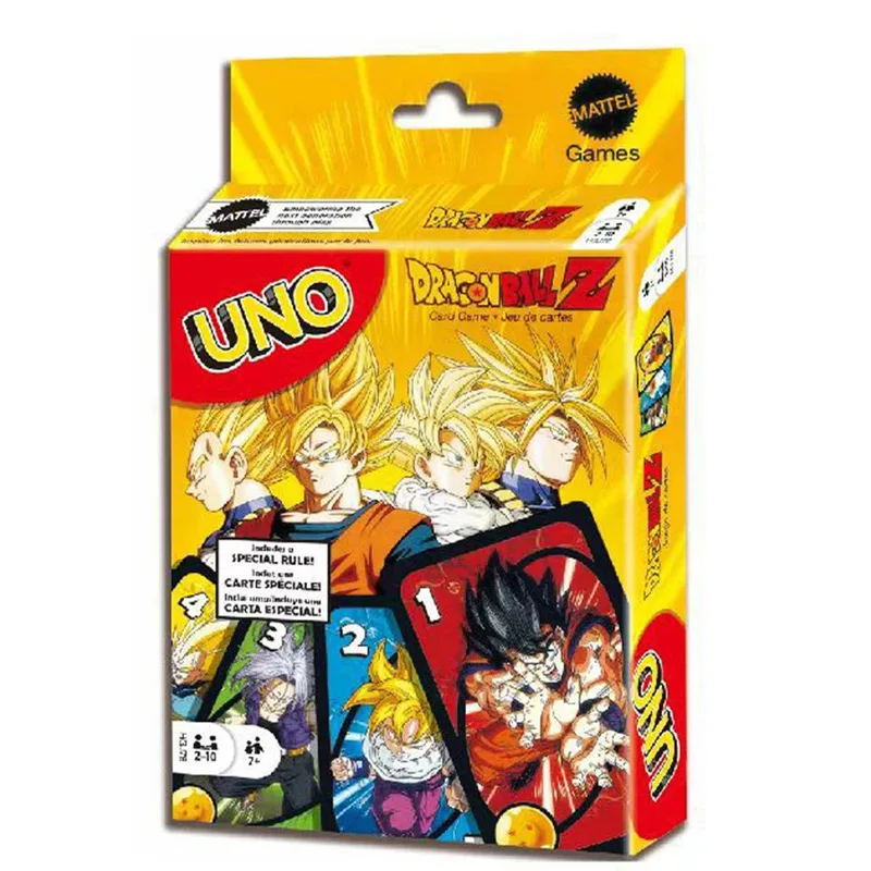 UNO Anime Dragon Ball Z Card Game for Family Funny Night Featuring Board Game Gifts