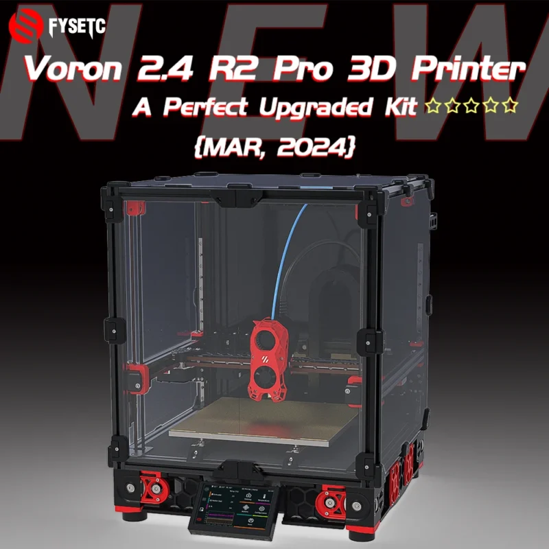 FYSETC Voron 2.4 R2 Pro Corexy 3D Printer Upgraded Version with CNC TAP Hollow Rail and SB Extruder High Quality 3D Printer Kit