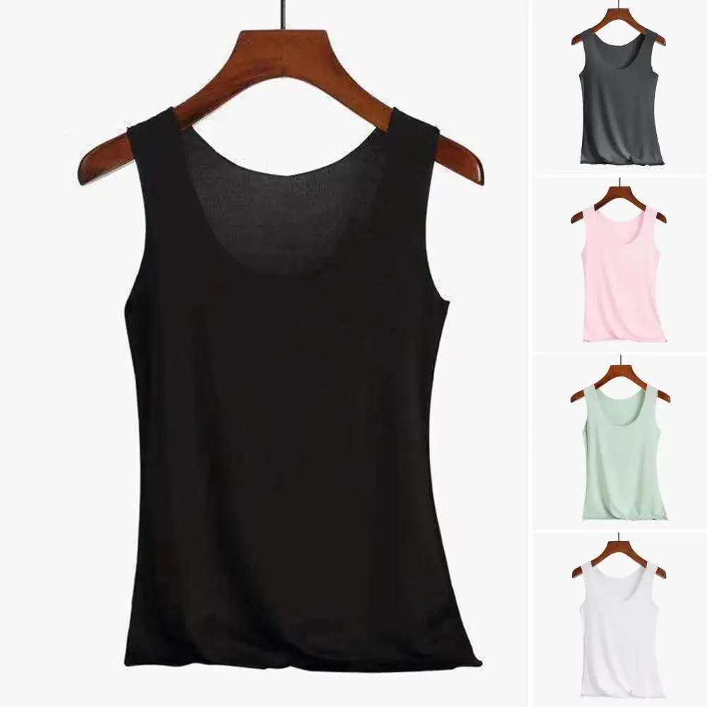 Loose Tank Tops Large size Casual O-Neck T-shirt Sleeveless summer women's bottoming camis top all match - Image 4