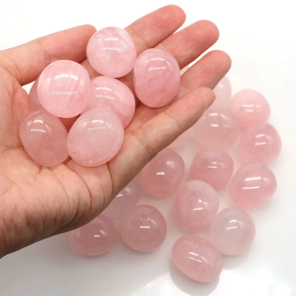 Piedra caída de cuarzo rosa, cristal curativo Natural, grava de Reiki, espécimen Mineral de energía, piedras preciosas, decoración de plantas de acuario para el hogar - Image 5