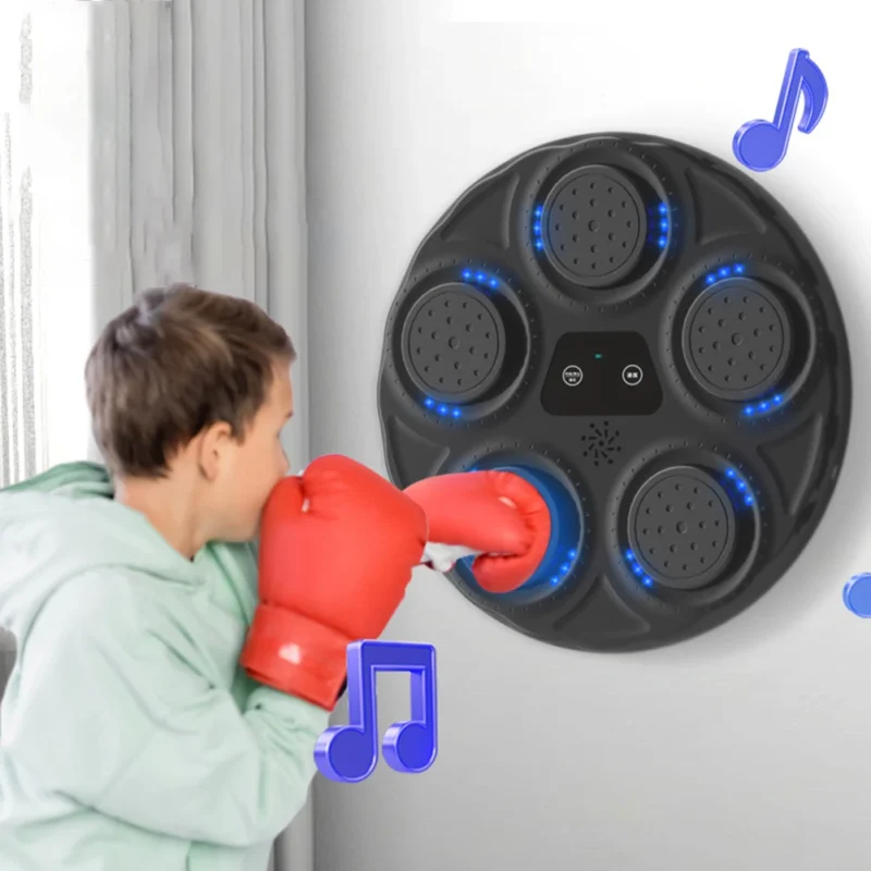 LED Smart Music Boxing Machine Electronic Boxing Sandbag Wall Target Boxing Reaction Training Equipment Boxing Training At Home
