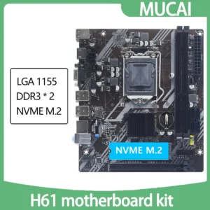 kf-Sc91d54a3413544f9a1d84d28c7ffdb9ak-MUCAI-H61-Motherboard-LGA-1155-Kit-Compatible-With-Intel-Core-CPUs-2nd-And-3rd-Generations-Supports MUCAI H61 Motherboard LGA 1155 Kit Compatible With Intel Core CPUs 2nd And 3rd Generations Supports M.2 NVME SDD