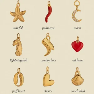 Uworld 3pcs/bag18k Gold Pvd Plated Stainless Steel Summer Charms Vintage Finds Shell Pendants Handmade For Charm jewelry Making