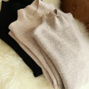 Autumn Winter Bottom Sweaters Women Fashion Turtleneck Pullover Slim Long Sleeve Knitted Jumpers Soft Warm Pull Femme Top