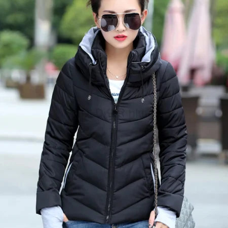 Autumn Winter Down Cotton Casual Warm Jacket Women Big Size Female Fashion Design Ladies Work Wear Winter Coat Cheap Wholesale