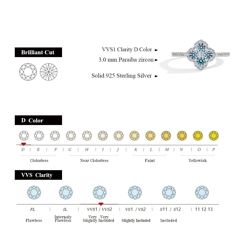 ATTAGEMS Classic Moissanite Rings for Women DVVS1 Color 100% S925 Sterling Silver Engagement Wedding Party Fine Jewelry Gift New - Image 2