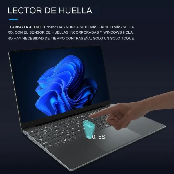 Laptop 15.6 Inch IPS Screen 16GB RAM Intel 11th N5095 Business Netbook Windows 10 11 Pro Gaming Office Notebook Pc Portable - Image 3