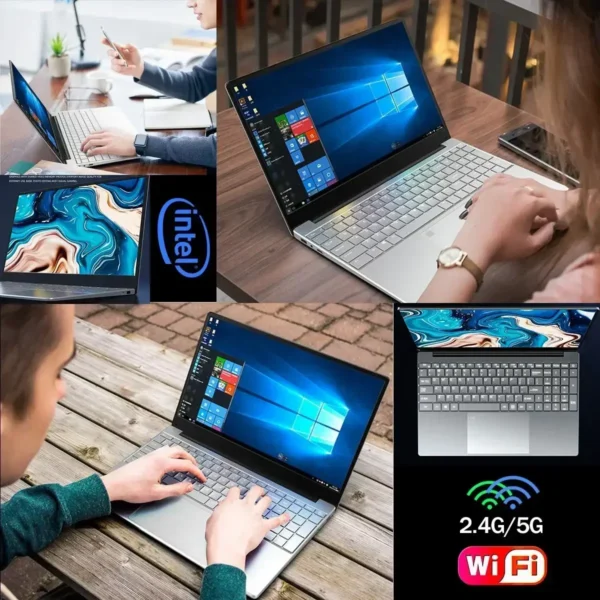 Laptop 15.6 Inch IPS Screen 16GB RAM Intel 11th N5095 Business Netbook Windows 10 11 Pro Gaming Office Notebook Pc Portable - Image 6