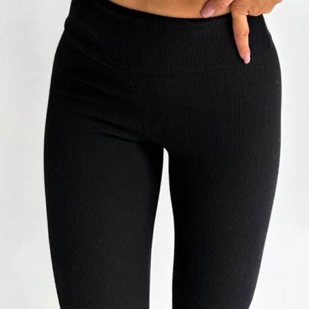 New Cotton Solid Sexy Leggings Women High Waist Black Vertical Stripes Slimming Tight Sports Elastic Fitness Yoga Pants