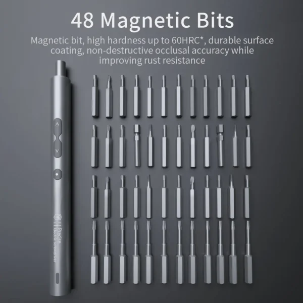 Rechargeable Electric Screwdriver Set 62 in 1 Portable Tool Kit Precision Wireless Magnetic Mini Small Bit for Xiaomi Mobile New - Image 3