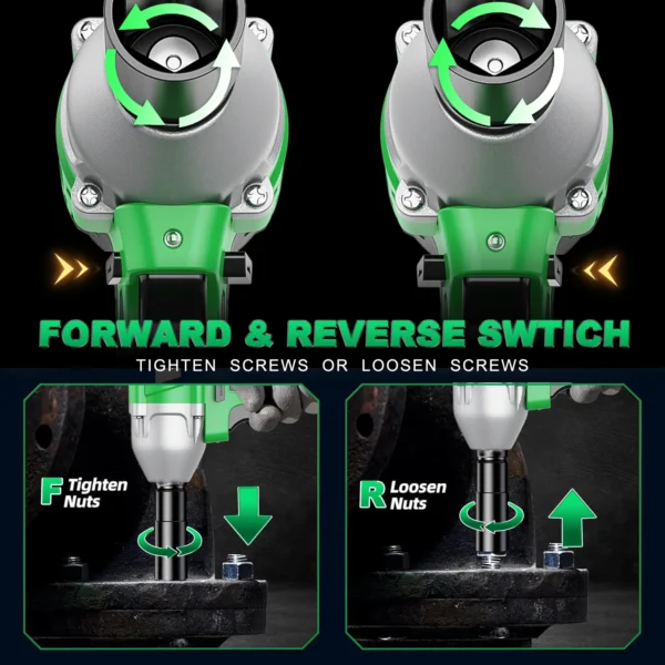 Cordless Impact Wrench,Electric Impact Gun for Automotive ,20V 1/2-Inch 3000IPM Brushless Power Impact Driver. - Image 3