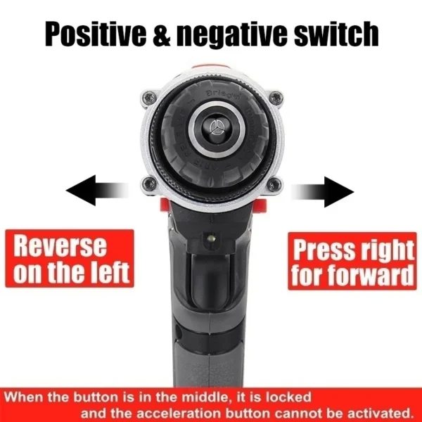 25+3 Torque Cordless Drill Electric Screwdriver Rechargeable Electric Drill Lithium-Ion Battery 2 Speed DIY Driver Power Tools - Image 6