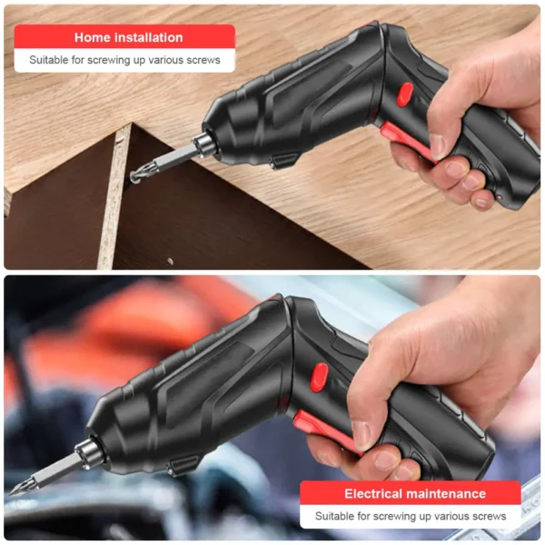 3.6V Electric Screwdriver Electric 1800mah Wireless Screwdriver Repair Tool LED Work Light Power Tools Set Household Maintenance - Image 3