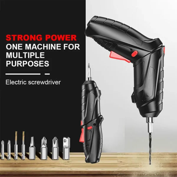 3.6V Powerful Impact Drill Screwdriver LED Lighting Electric Power Screwdriver Set Portable Mini Electric Screwdriver Power Tool - Image 3