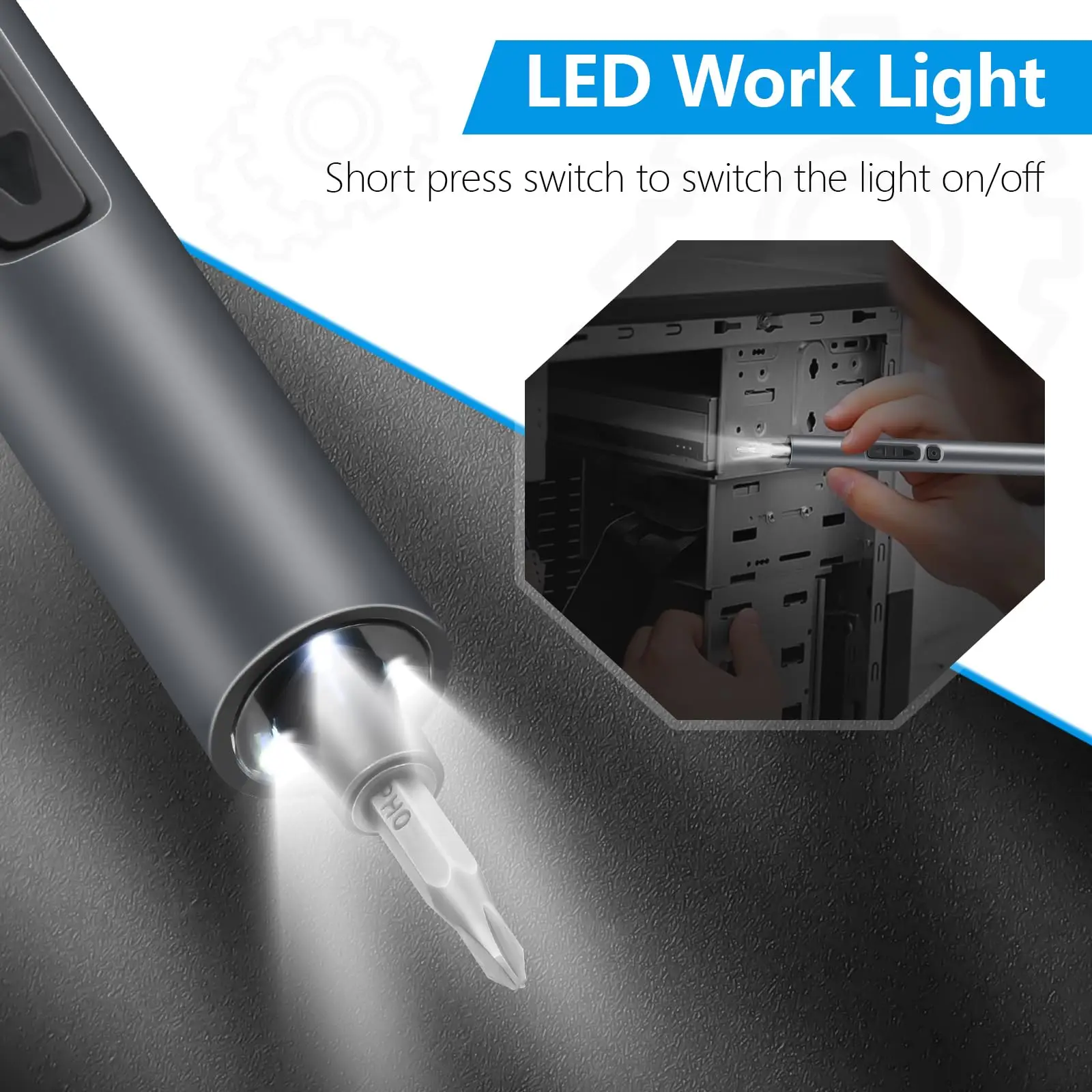 50 in 1 Precision Electric Screwdriver Set Multi-Function Power Tool with Magnetic Torx Phillips Bits for iPhone Glasses Watches - Image 6