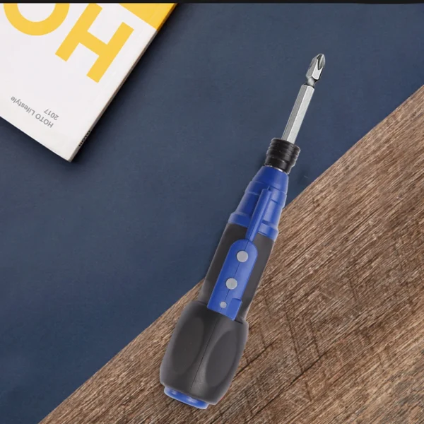 Household Mini Electric Screwdriver Handle Charging Straight Rod Anti-slip Drill for Household Electricity Accessories - Image 3