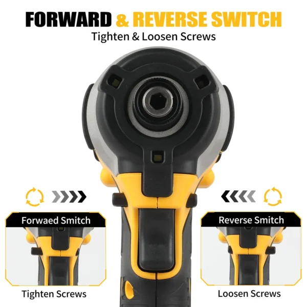 Dewalt DCF880 20V Original 2300rpm Rechargeable Lithium Battery Electric Wrenchpower Tool Electric Screwdriver Cordless Drill - Image 4