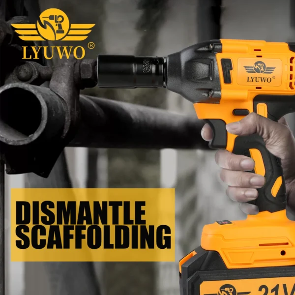 LYUWO Electric Wrench 350NM Brushless Impact Wrench High Torque Automotive Repair Tool, Matched With Makita Battery - Image 3
