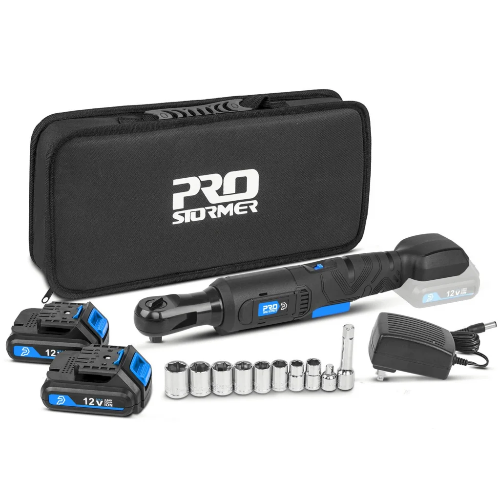 75NM Ratchet Wrench 12V Cordless Electric Wrench 3/8 Angle Drill Screwdriver Removal Screw Nut Auto Repair Tool