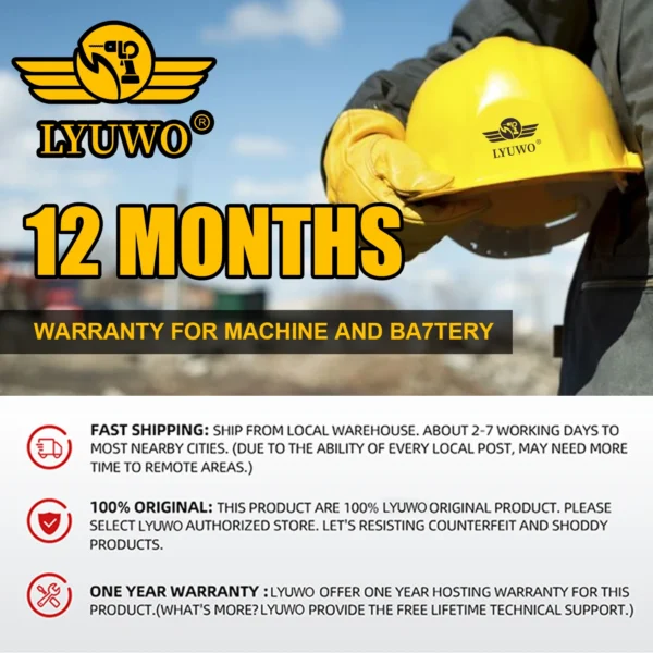 LYUWO Electric Wrench 350NM Brushless Impact Wrench High Torque Automotive Repair Tool, Matched With Makita Battery - Image 6