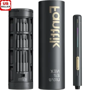 E2 Ultra Mini Electric Screwdriver Cordless 0.6N.m Torque 50 Magnetic Bits Hex Bits Storage Rechargeable Battery Precision Tool
