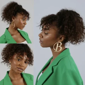 DOREMI Big Letter Studs Earrings Personality Custom Name Earrings Studs Custom Nameplate Earrings Gifts For Friend Girls