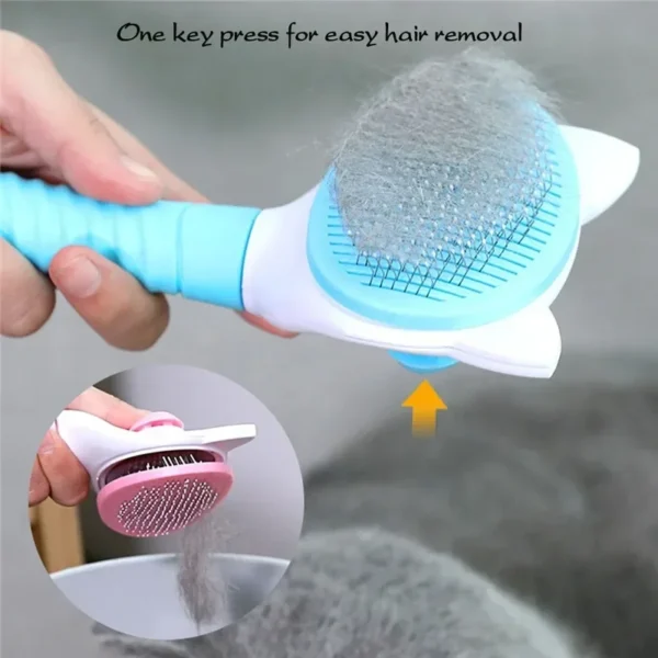 Pet Comb Cat Cleaning Supplies High Quality Self cleaning Brush Professional Grooming brush for Dogs, Cats pets Glove dog Bath - Image 6