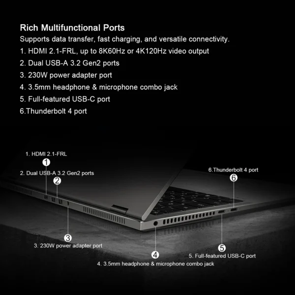 HONOR Laptop MagicBook Pro 16 2025 16" Inch 3.1K 165Hz Intel Ultra 5 9 Arc RTX5070 GPU 32GB 1TB Notebook Ultrabook Game Computer - Image 6
