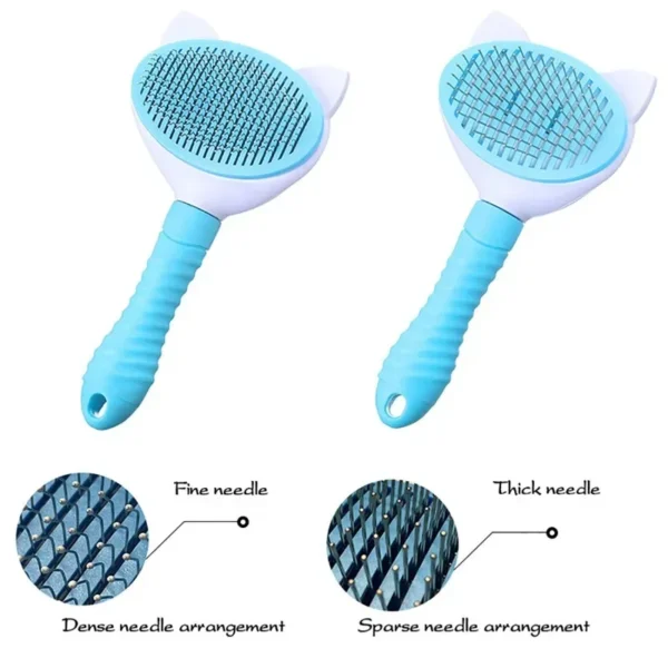 Pet Comb Cat Cleaning Supplies High Quality Self cleaning Brush Professional Grooming brush for Dogs, Cats pets Glove dog Bath - Image 2
