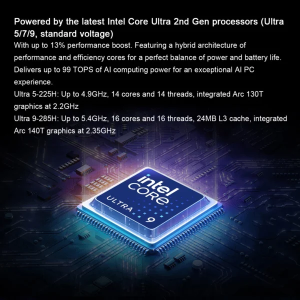 HONOR Laptop MagicBook Pro 16 2025 16" Inch 3.1K 165Hz Intel Ultra 5 9 Arc RTX5070 GPU 32GB 1TB Notebook Ultrabook Game Computer - Image 3