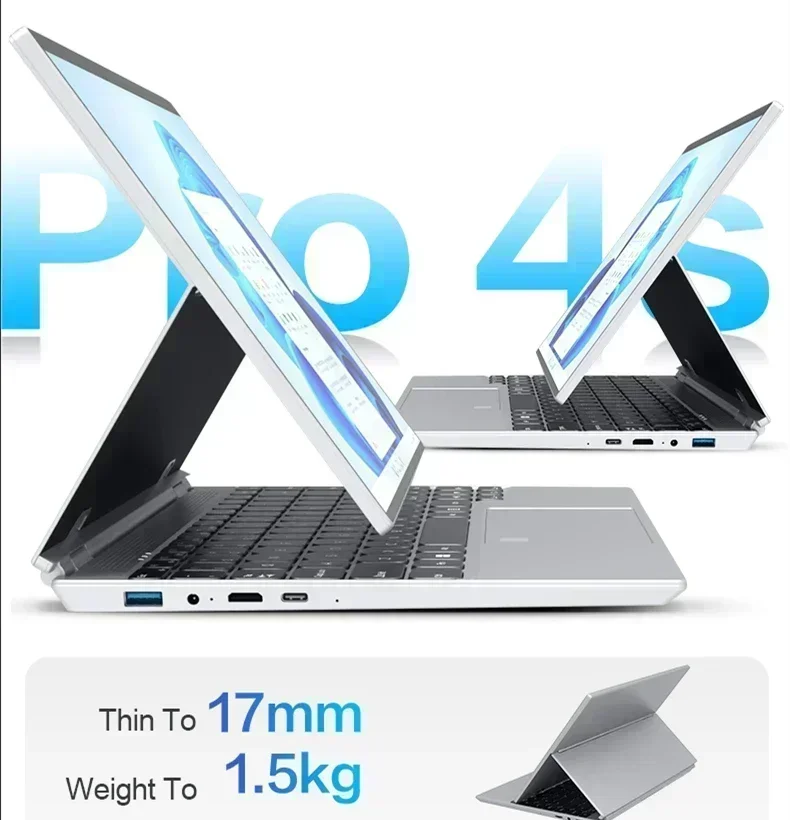 CRELANDER 360 Degree Rotating Touch Screen Laptop 14 Inch Intel N5105 RAM 16GB Windows 11 Portable PC Notebook 2 In 1 Laptop - Image 4