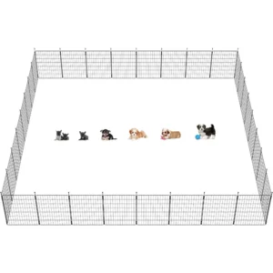 MiniPaws Dog Playpen for Yard & RV Camping, Expandable 32-inch 32 Panels for Small and Medium Dogs, Portable for Indoor and Out
