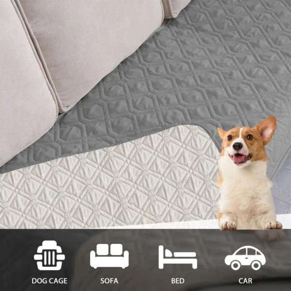 Waterproof Non-Slip Dog Bed Cover Comfortable Washable And Reusable Pet Mat Blanket For Bed - Image 4