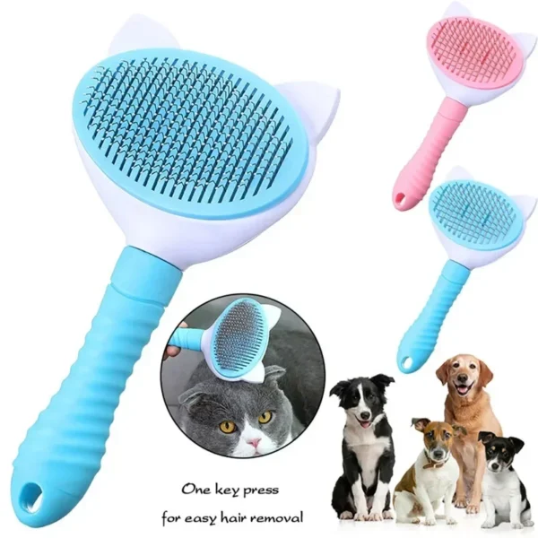 Pet Comb Cat Cleaning Supplies High Quality Self cleaning Brush Professional Grooming brush for Dogs, Cats pets Glove dog Bath - Image 3