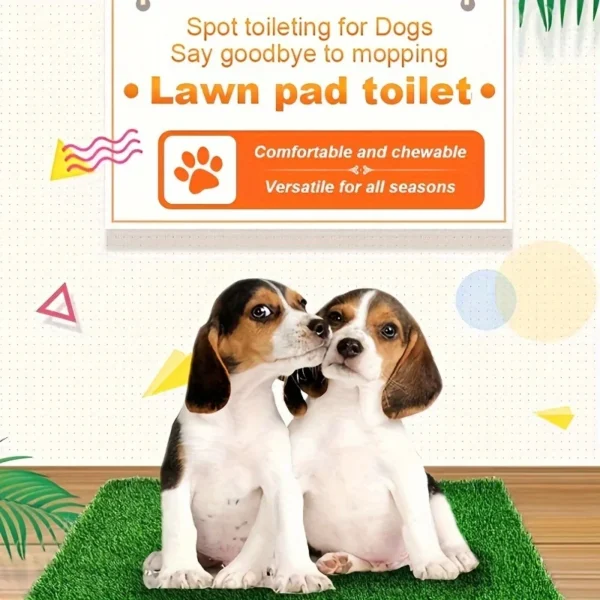 Washable & Reusable Dog Potty Training Mat - Odor-Control Artificial Grass Pad for Pets - Image 4
