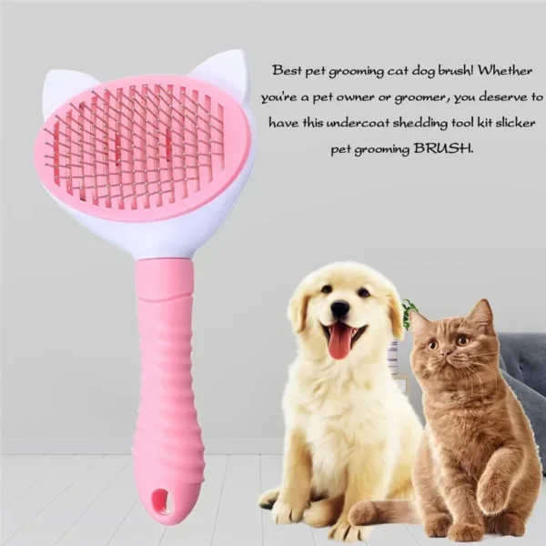 Pet Comb Cat Cleaning Supplies High Quality Self cleaning Brush Professional Grooming brush for Dogs, Cats pets Glove dog Bath - Image 4