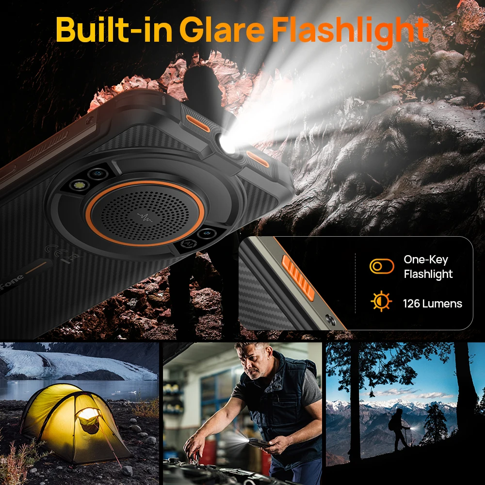 Ulefone Power Armor 16S Rugged Waterproof Smartphone NFC 16GB+128GB 50MP Camera 9600mAh Android 13 Phone Global - Image 3