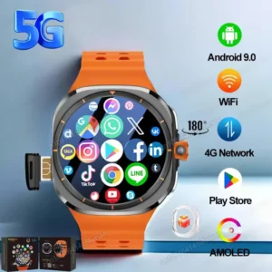 2025 New Smart Watch 4G/5G SIM Full Netcom WiFi NFC GPS 32GB Watches For Man 32GB Storage HD Camera Smartwatch For IOS/Android