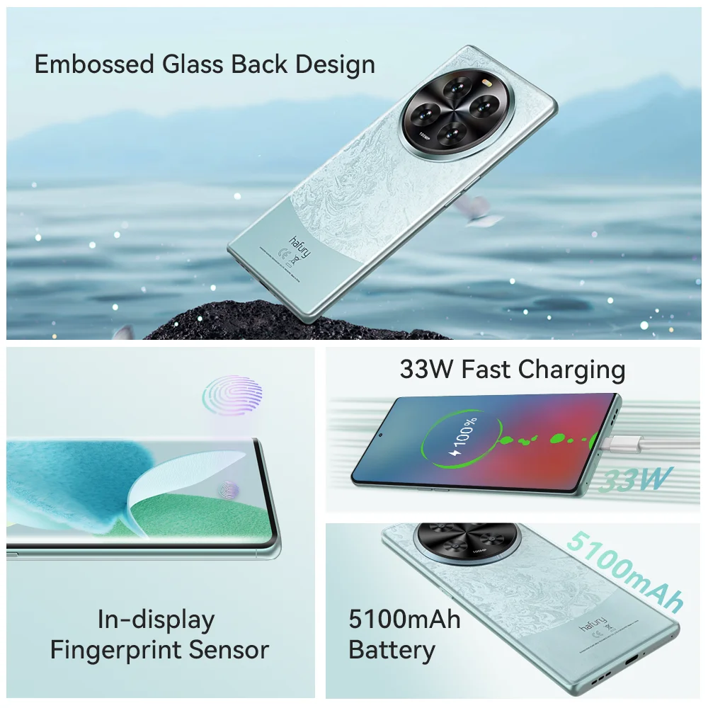 Cubot Hafury Meet, Smartphone Android, 6.67" 120Hz AMOLED Curved Screen, 24GB RAM(12GB+12GB), 256GB ROM, Helio G99,100MP,NFC, - Image 5