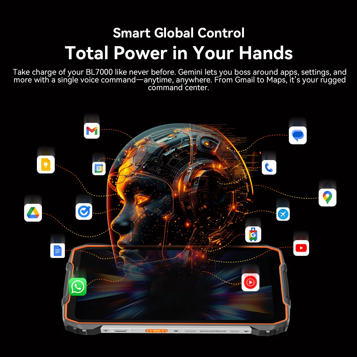 BLACKVIEW BL7000 5G AI Rugged Smartphone MTK 6300, 6.78" HD+2.4K Display 120Hz, 8GB + 256GB, 7500Amh Cerllphone Android 15 - Image 2