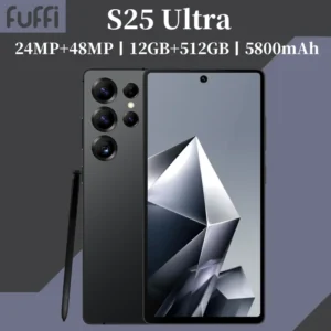 kf-S3ee1da51c2254625a622781a503c8512P Global Vision S25 Ultra Smartphone 5G Android 12 8GB RAM 512GB ROM 6.8 Inch Phone 1920x1080HD 24+48MP 4 5G Network Mobile Phones