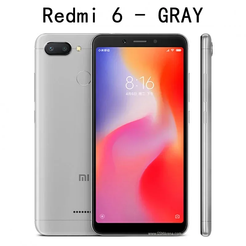 Original Xiaomi Redmi 6 4GB 64GB 13000mAh 6.6 inch celular googleplay Fingerprint Octa-core Global Rom 4G Smartphone - Image 3
