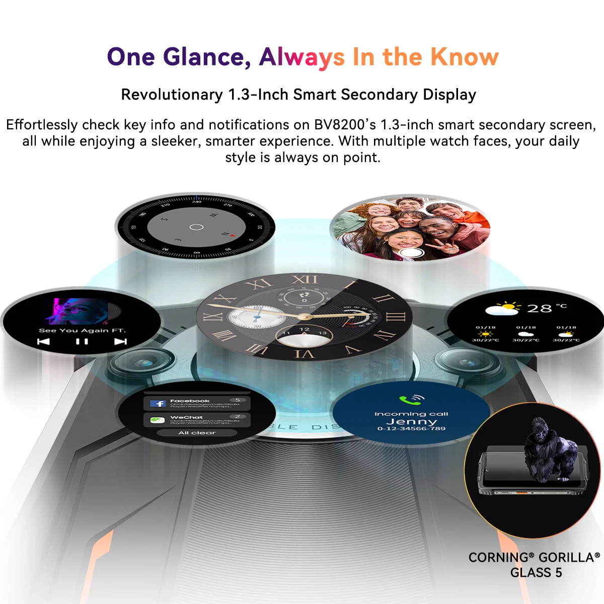 Blackview BV8200 Rugged Phone 6.5" 2.4K 120Hz Display, MTK Helio G100 Smartphone Android 14,12GB 256GB 8800Ah NFC CellPhone 50MP - Image 2