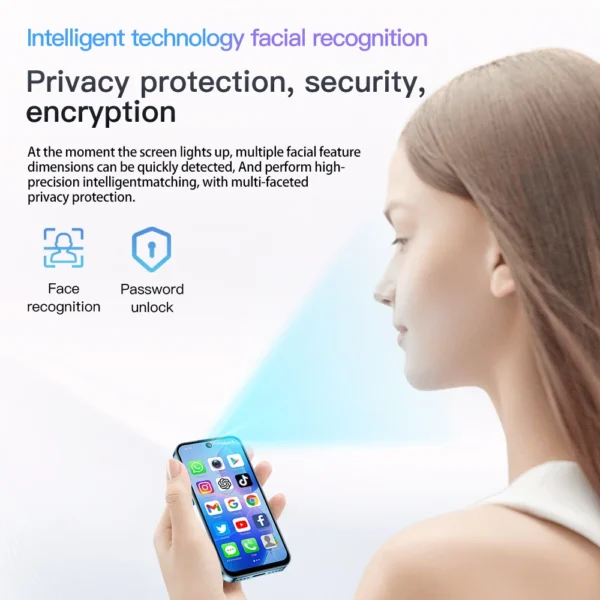 SOYES XS19 Mini Smartphone 3.88in 2GB RAM 16GB ROM Android10.0 With Facial Recognition Dual SIM Standby 3G Network Small Phone - Image 4
