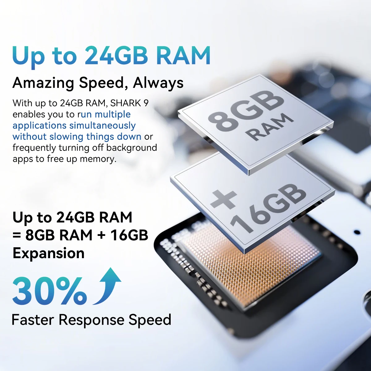 Blackview SHARK 9 5G Smartphone 6.67'' HD Display,T820 Octa core,8GB+256GB,50MP AI Camera Phone 5000mAh 18W Fast Charging NFC - Image 4