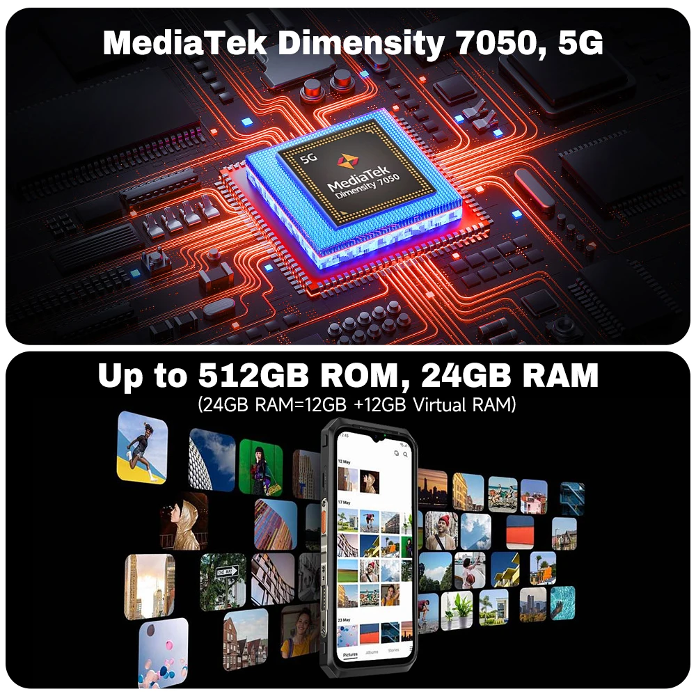 Ulefone Power Armor 18T Ultra 5G Rugged Phone 512GB ROM +24GB RAM Thermal Imaging Camera THERMAL BY FLIRĀ® smartphone NFC - Image 3