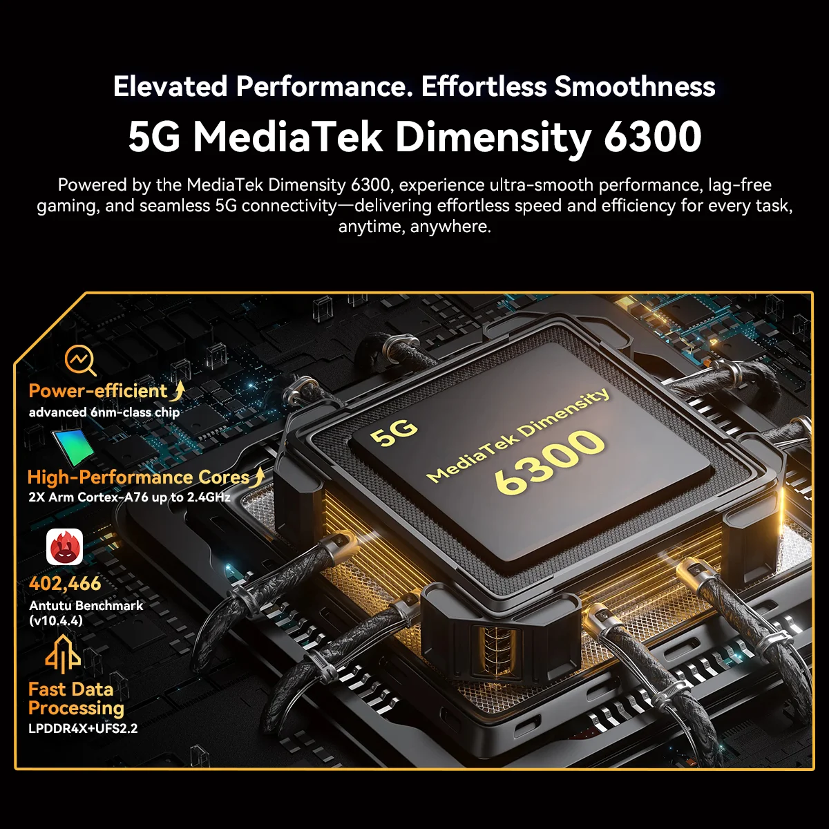 BLACKVIEW BL7000 5G AI Rugged Smartphone MTK 6300, 6.78" HD+2.4K Display 120Hz, 8GB + 256GB, 7500Amh Cerllphone Android 15 - Image 6