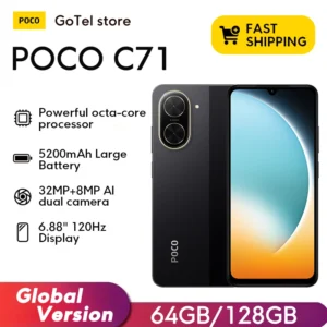 kf-Saf20212e907f4f86ad816795d0721f2cY Xiaomi POCO C71 4GB RAM 128GB ROM 6,67 15W 32MP 5200 mAh Battery Global version 15W Smartphone
