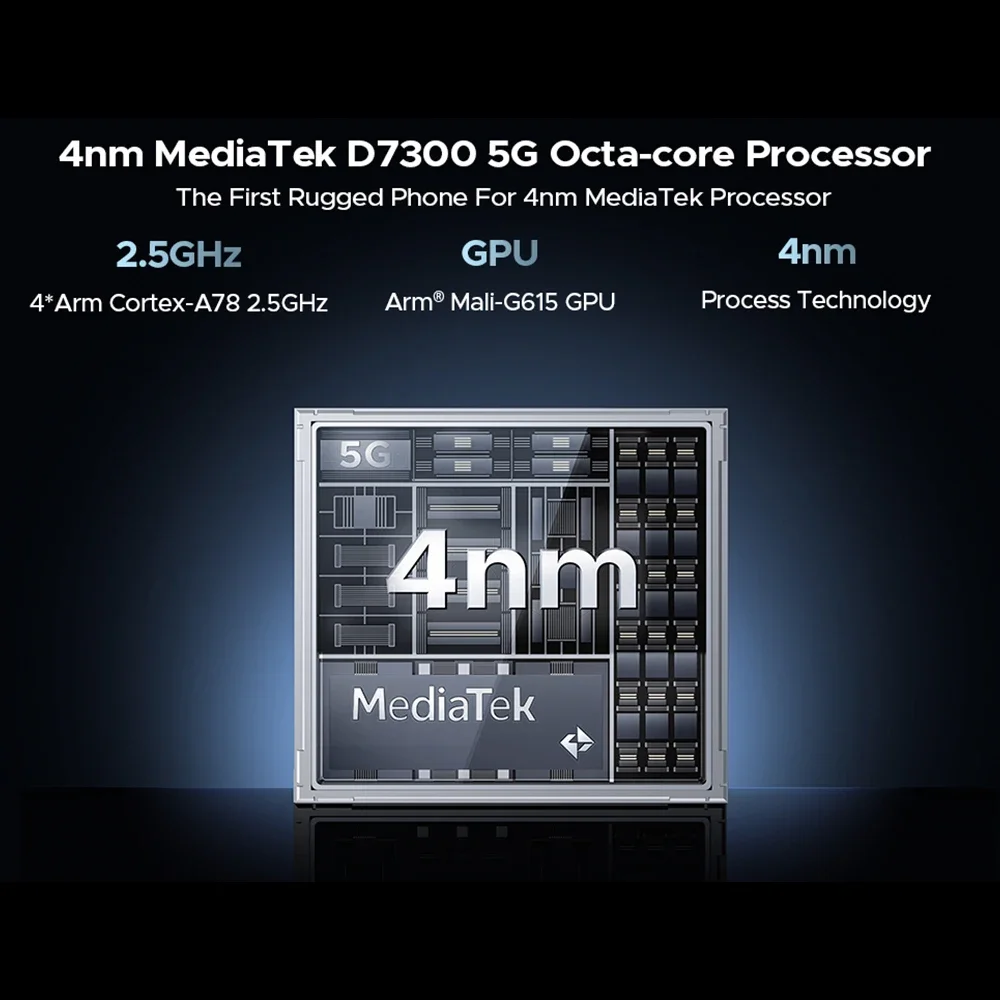 World Premiere DOOGEE V40 5G Rugged Phone 12GB 512GB Gaming Smartphone Dimensity 7300 6.78"120Hz Display 108MP Al Camera NFC - Image 4